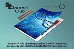 52nd Infertility Journal Club was held by Dr. Heydari on February 17th